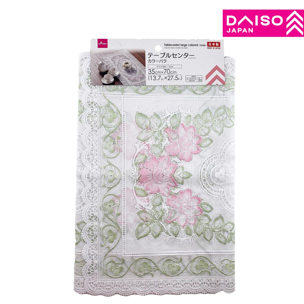 DAISO Table Center Mat ( Large Rose Pattern ) Shopee Malaysia