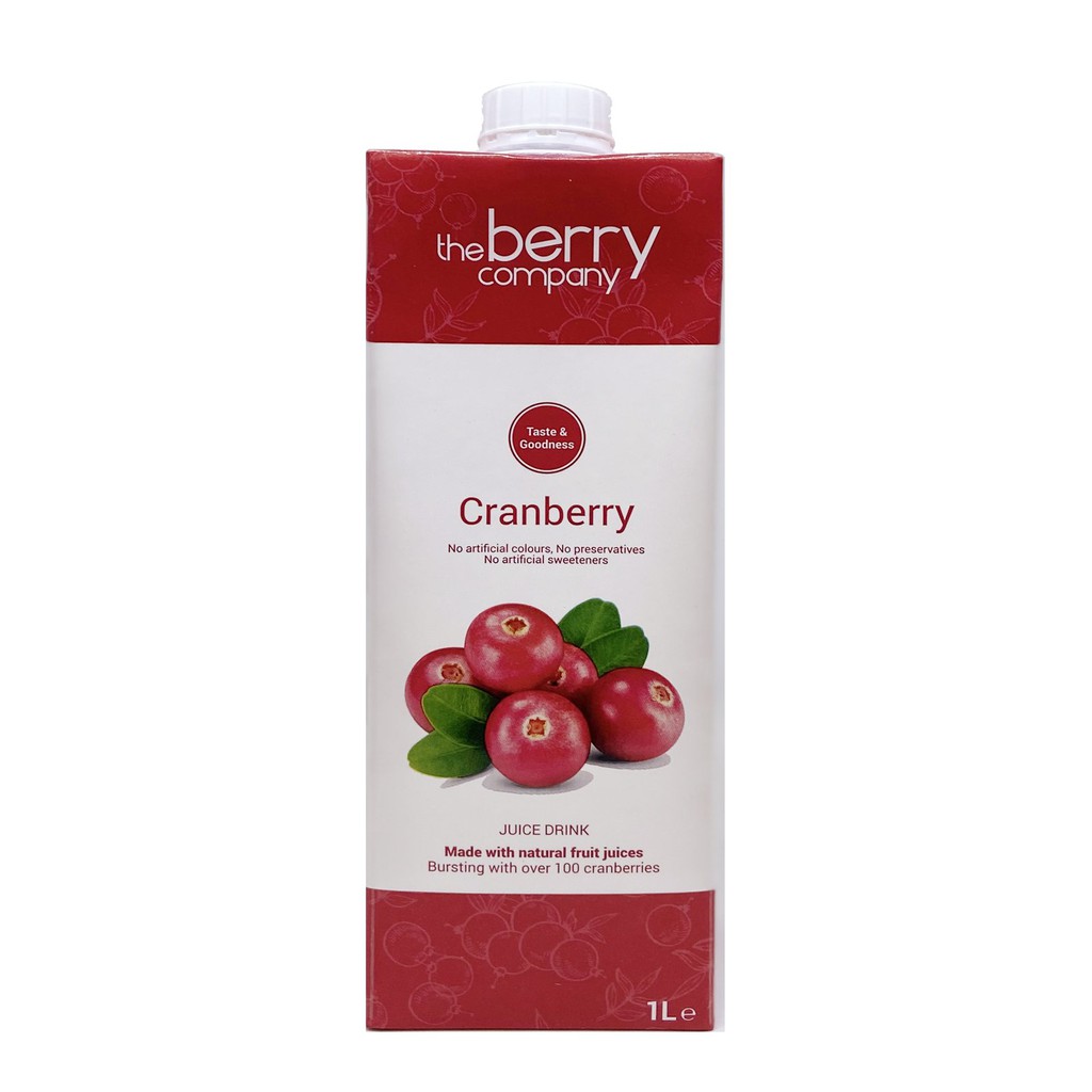 The Berry Company Cranberry Juice 1L NO ADDED SUGAR / NO ARTIFICIAL