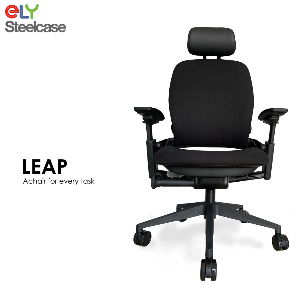 ELY Steelcase Leap High Back Fabric / Office chair / Ergonomic Chair