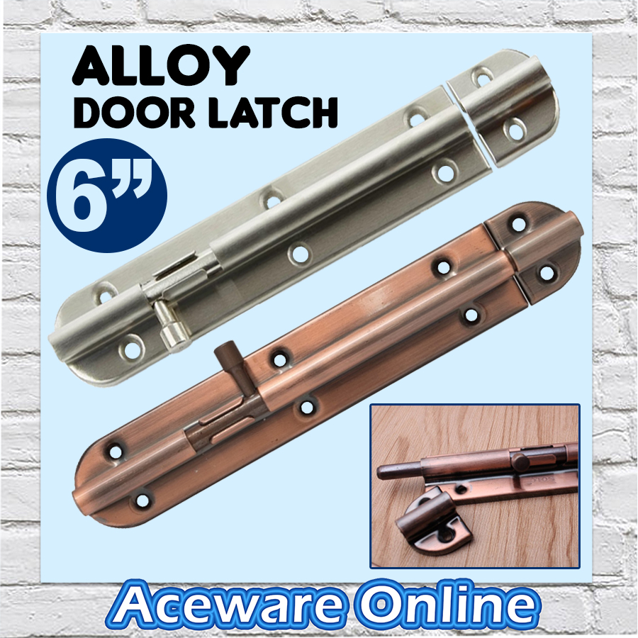 6 Inch Long Bronze Silver Sliding Lock Door Latch Door Window Latch