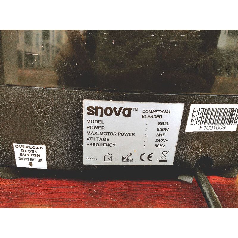 Snova 3.0HP Commercial Hi performance super heavy duty blender machine