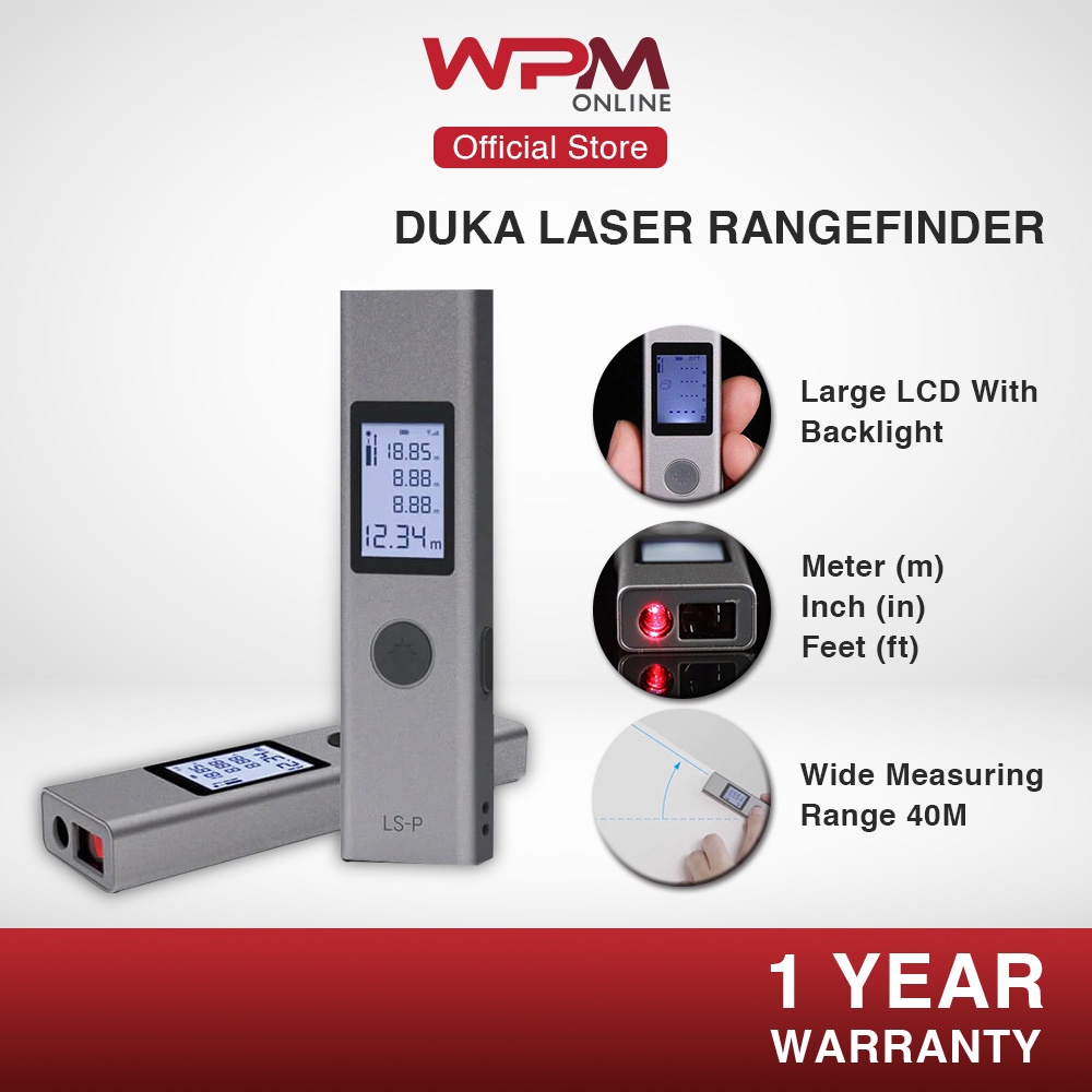 Duka Laser Rangefinder USB Flash Charging Handheld Laser (40 M