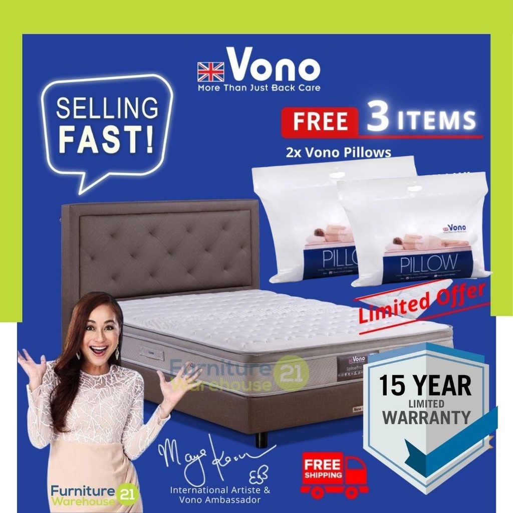 Vono Spinepro 800 Mattress / Tilam / Queen Mattress / Vono Mattress