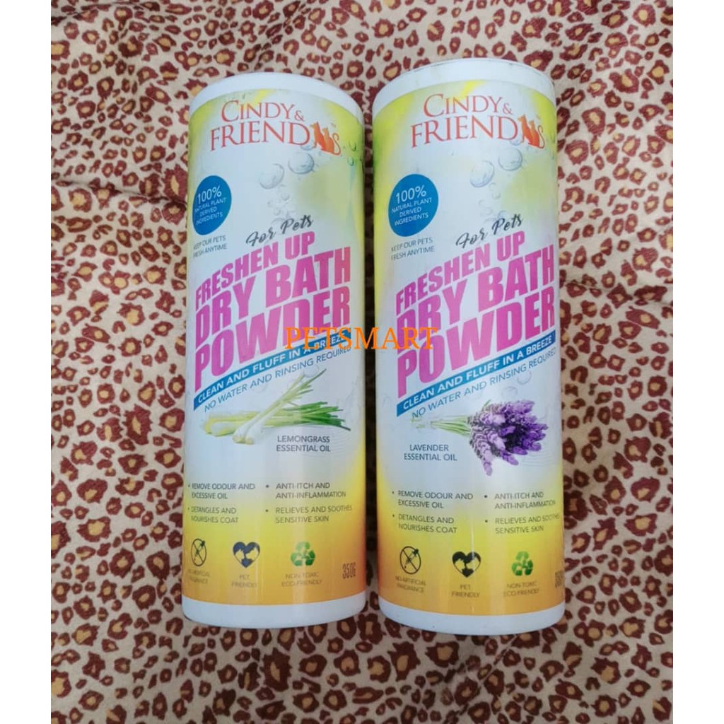 Cindy Friends Dry Bath Powder For Pets (350G) Shopee Malaysia
