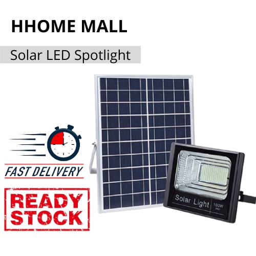 LED Solar Spotlight Flood Light Bright Outdoor Remote Control Street