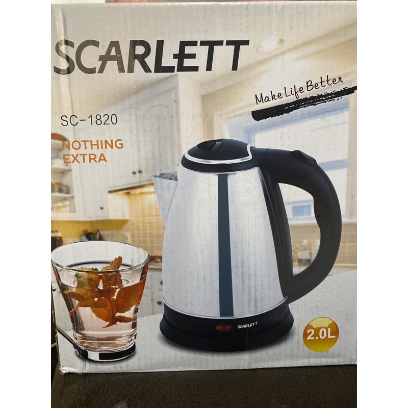 Scarlett Wireless Electric Kettle 1.8L Shopee Malaysia