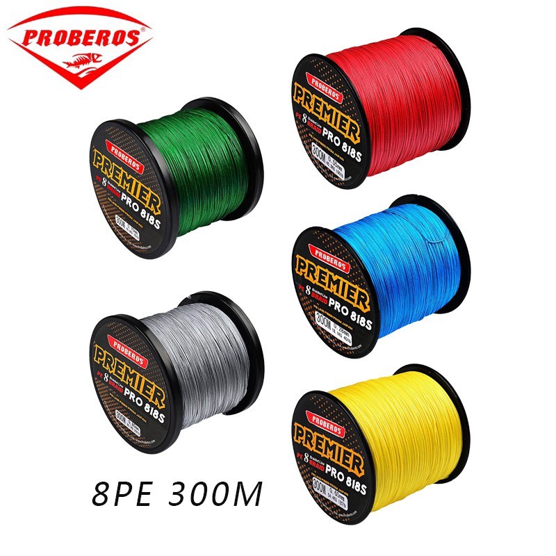 Proberos Braided Fishing Line x8 300m Strong PE Lines 150lb300lb Casting Jig Fishing Tackle