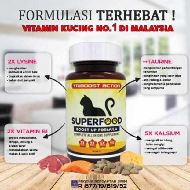 SUPERFOOD Boost up formula (Cat Vitamin) Shopee Malaysia