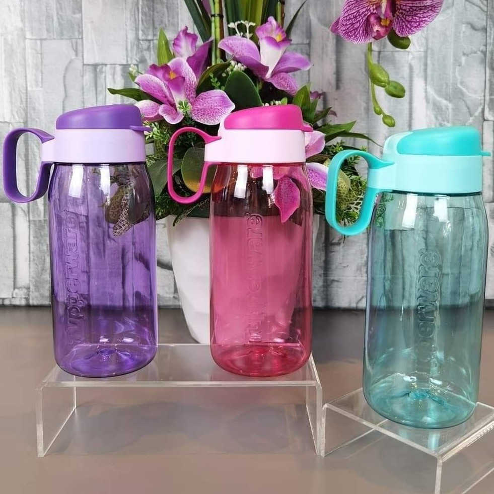 3 Colour Tupperware Elegant 550ml H2Go Tumbler eco bottle with handle