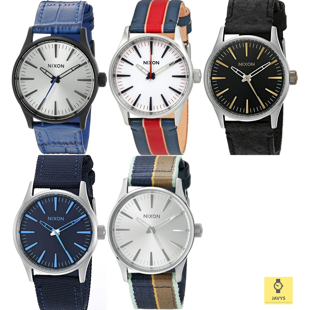 NIXON Watch The Sentry 38 A377 / A426 / Unisex / Analog 3hands / Leather Strap / Nylon Strap