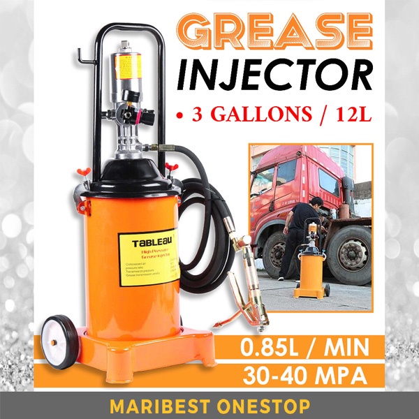 3 Gallon ( 12L ) Air Grease Pump 501 High Pressure Ratio Air Operated
