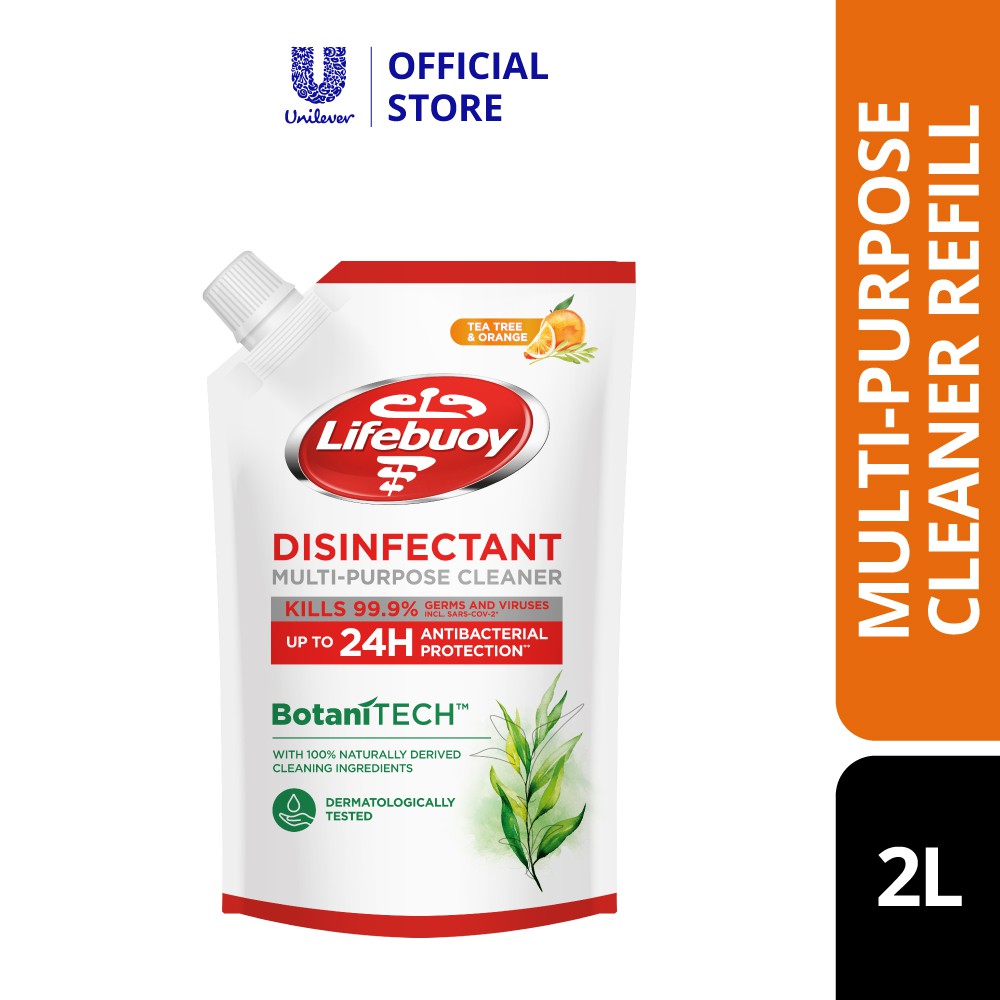 Lifebuoy MultiPurpose Cleaner Tea Tree & Orange Refill (2L) Shopee