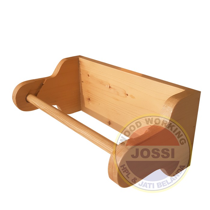 KAYU Paper Towel Dispenser/Dutch Teak Wood Kitchen Tissue Holder Shopee Malaysia