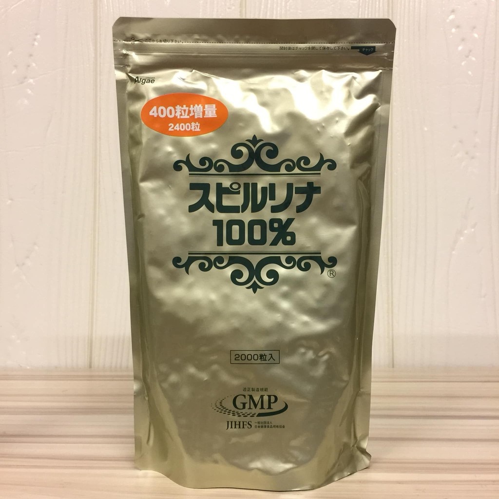 Spirulina bag 2400 tablets Japan Shopee Malaysia