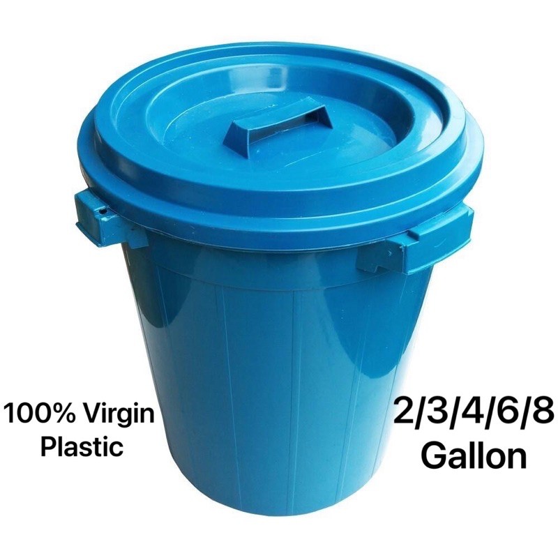 CSK Plastic Pail With Cover / Dustbin / Tong Sampah / Water Pail