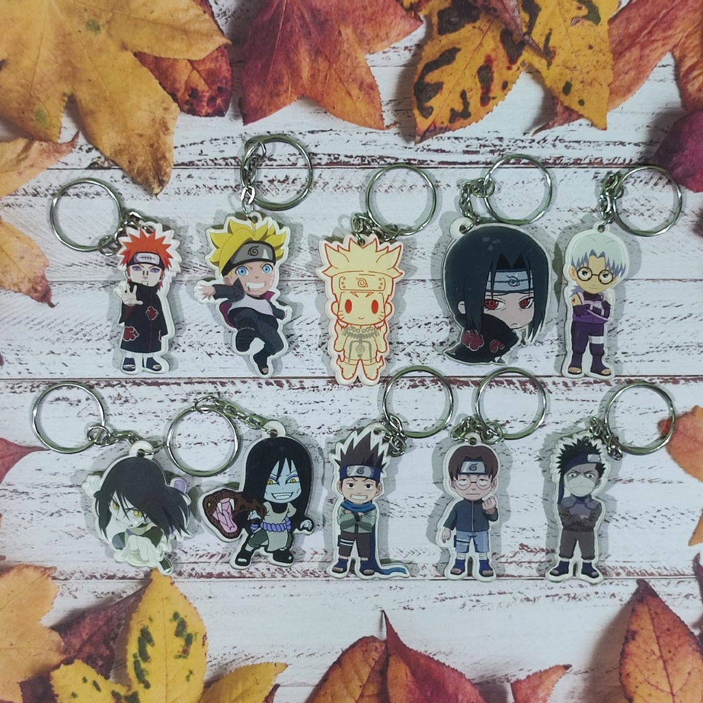 GANTUNGAN Anime Keychain Souvenir Naruto Shippuden Boruto Next