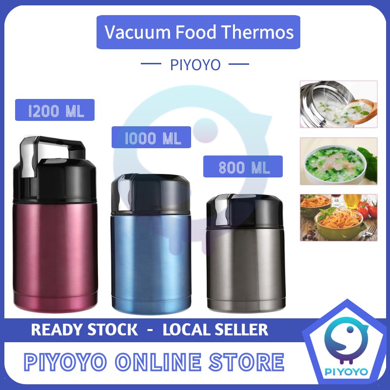 💥Ready Stock💥Stainless Steel Thermal Cooker Pot Vacuum Food Jar Thermos