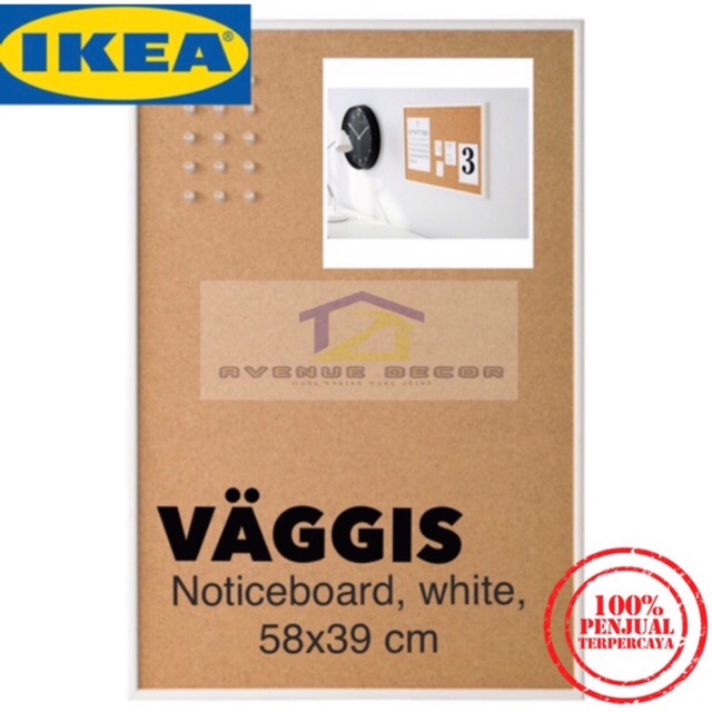 IKEA VAGGIS NOTICE BOARD WHITE 58x39 cm Shopee Malaysia