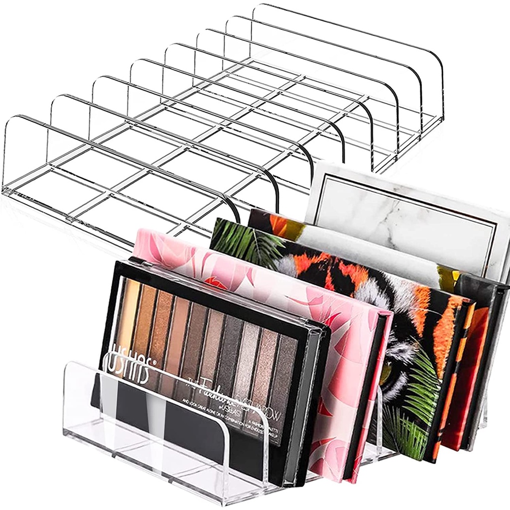 Palette Organizer, Acrylic Eyeshadow Makeup Pallet Organizer,7 Sectons