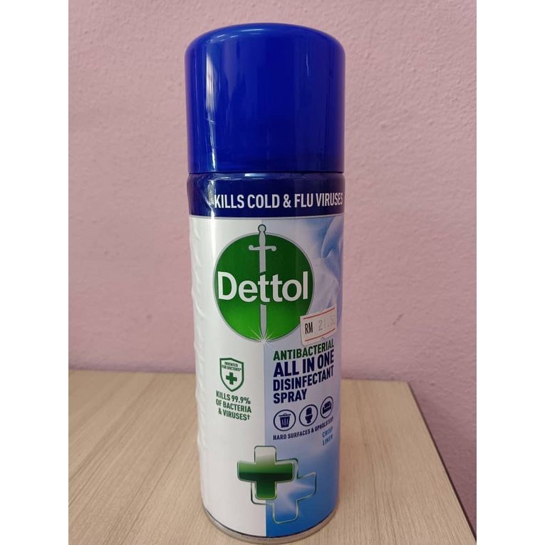 DETTOL ANTIBACTERIAL DISINFECTANT SPRAY CRISP LINEN 400ML Shopee Malaysia
