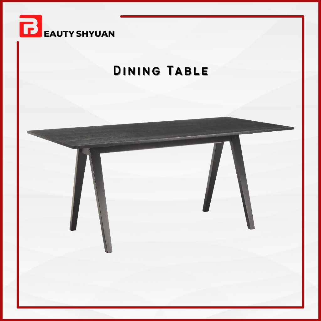 VAEDEN 1.7M Wood Dining Table 6 Seater Dining Table 8 Seater Dining