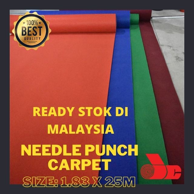 [CARPET EXPO TERBAIK] Carpet Expo Needle Punch 1.83*25m Ready Stok Di