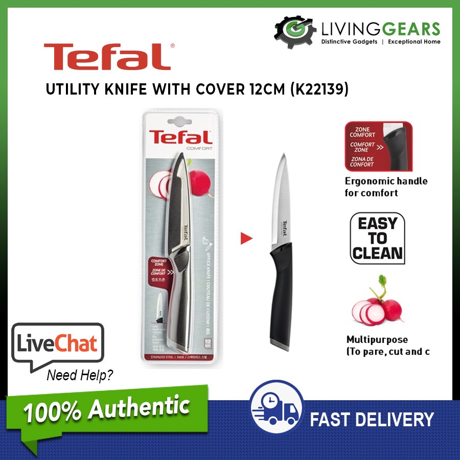 Tefal Comfort Slicing Knife / Paring Knife / Utility Knife / Santoku