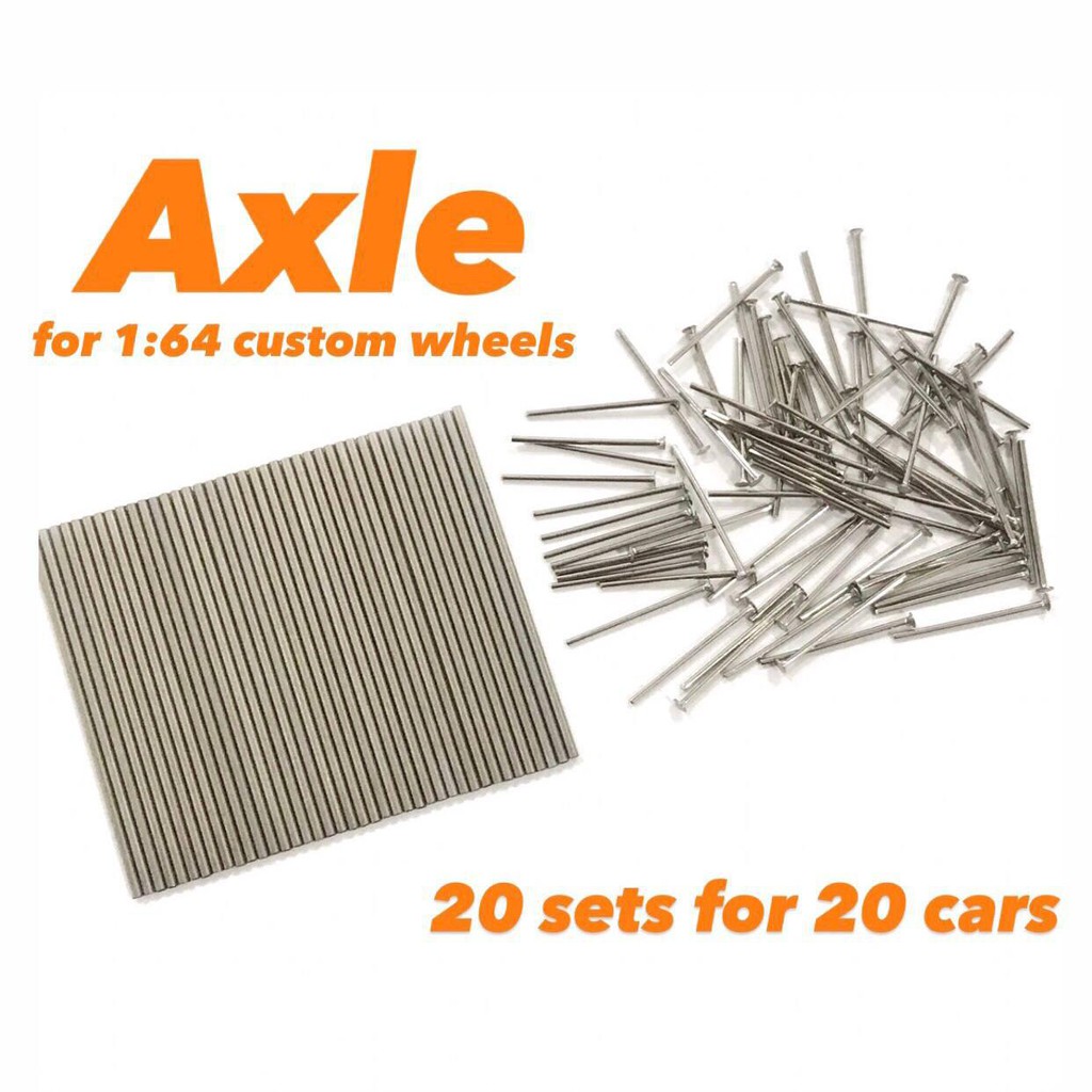 164 Hot Wheels diecast axles plastic rubber rim tyre Long adjustable axle 20 sets Shopee
