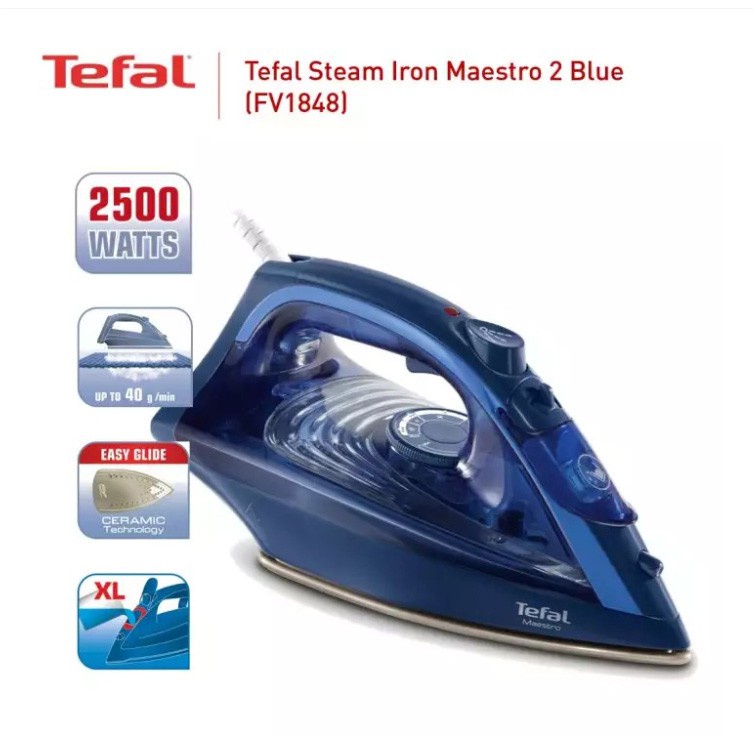 TEFAL 2500W MAESTRO 2 STEAM IRON FV1848 Shopee Malaysia