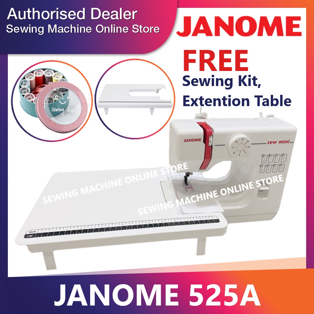 🔥READY STOCK🔥 Janome Mini Sewing Machine 525A / Mesin Jahit Mini Janome