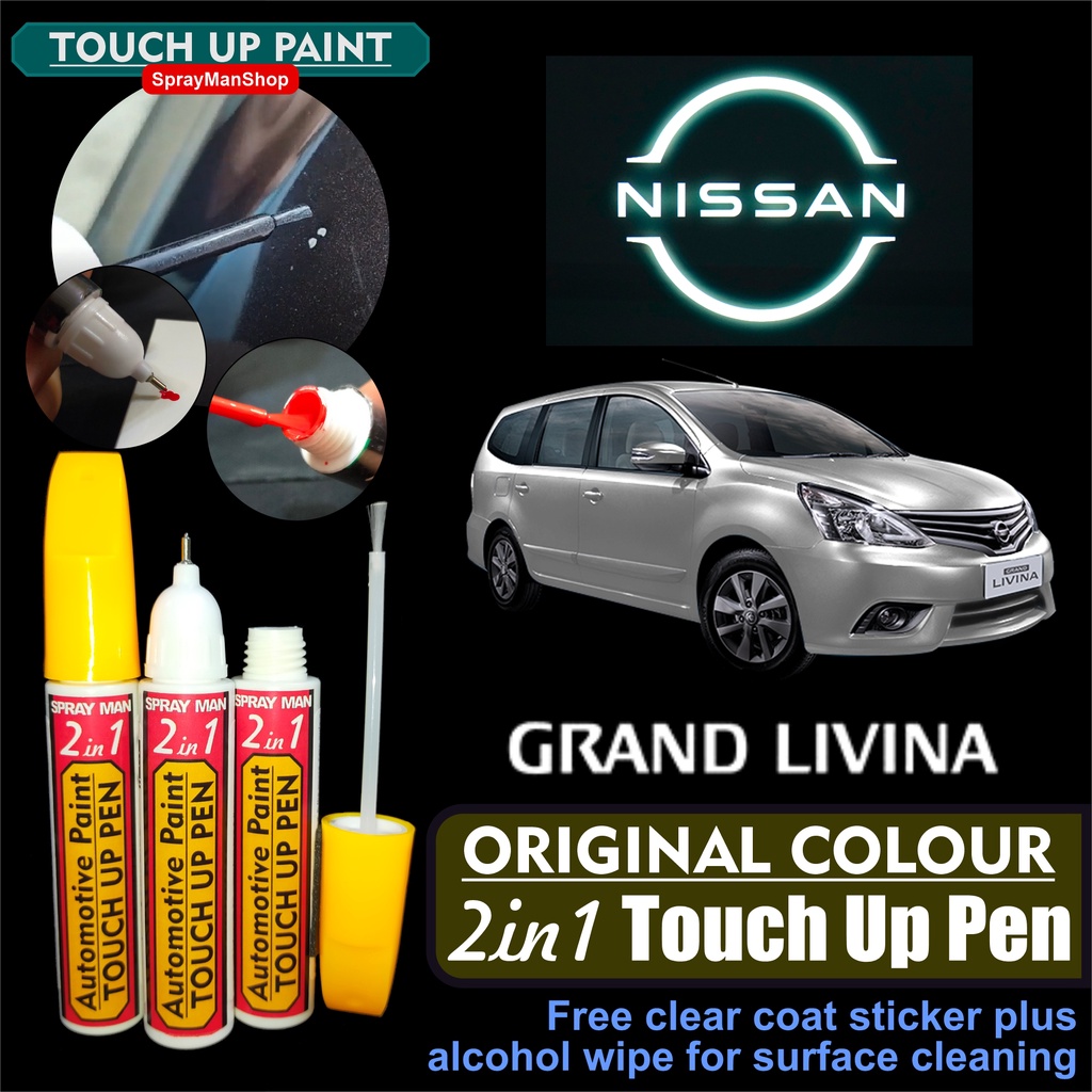 Nissan Livina Touch Up Pen Original Factory Colour 2in1 (17ml) Pen And Brush Shopee Malaysia