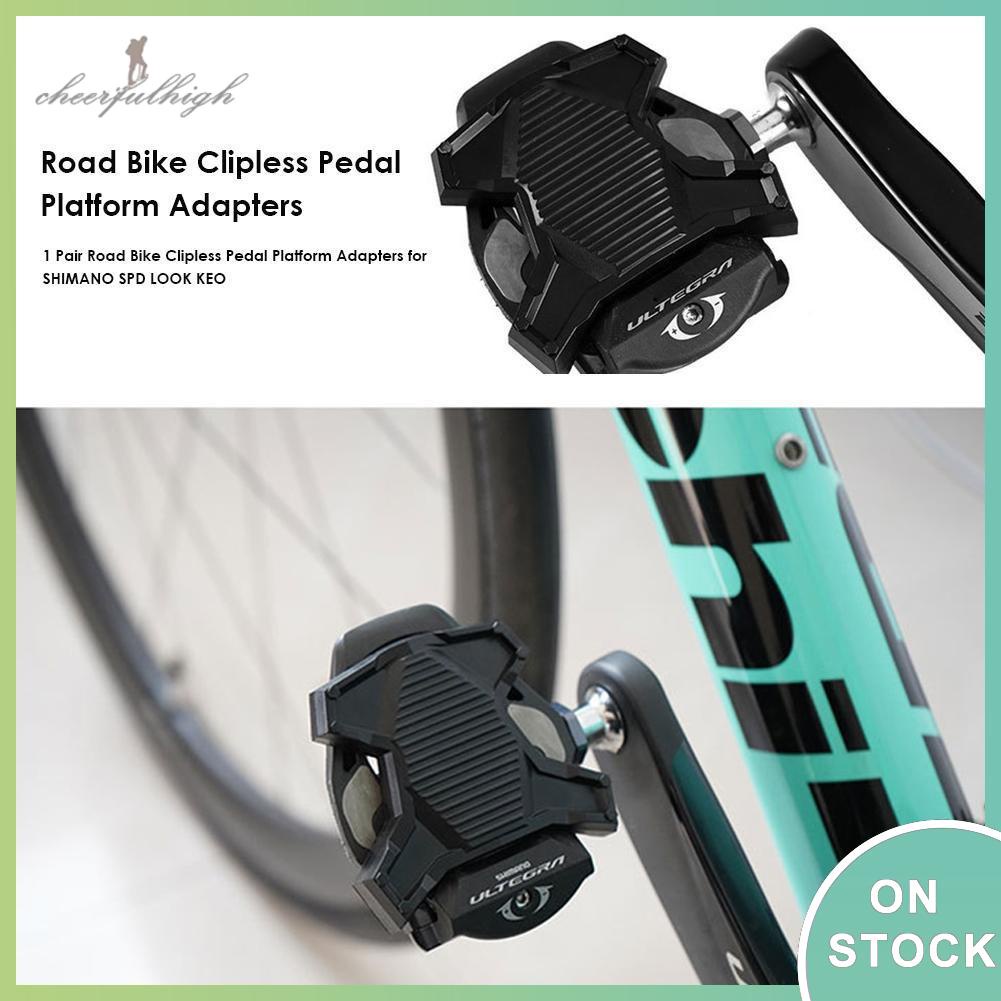 Clipless Adapter Bike Pedal Adapters + SPDSL Cleats Set Bicycle Pedals