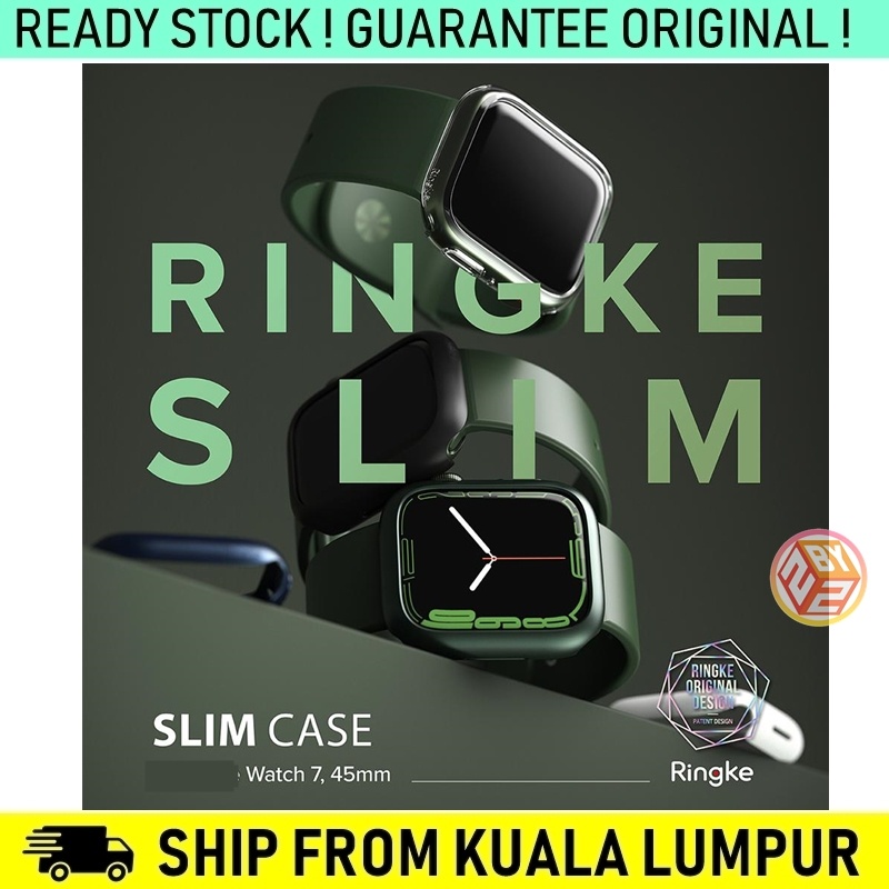 Original Ringke Slim case for apple watch case series 8 7 4 5 6 SE 45mm