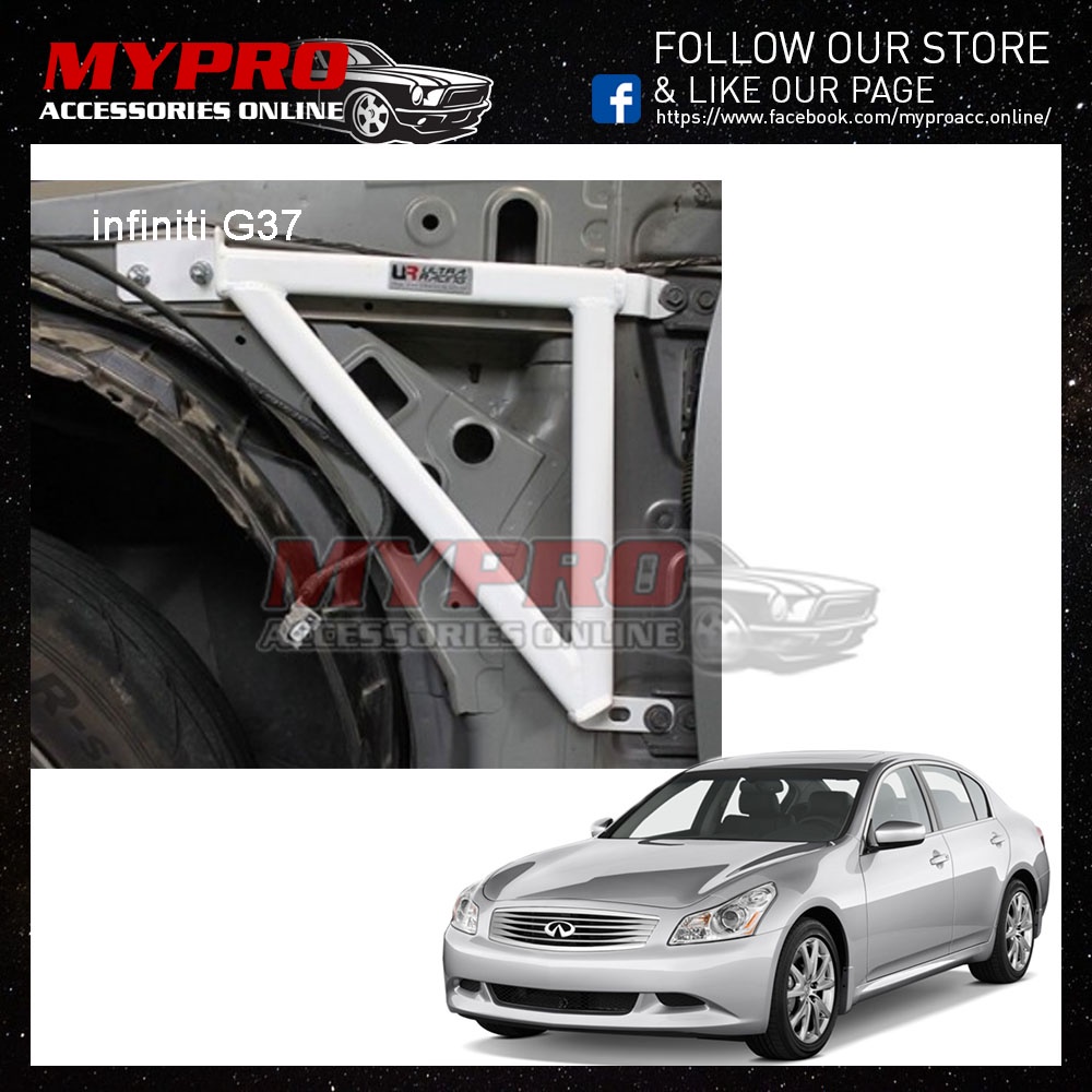 INFINITI G37 3.7 '09'13 (2WD) Fender Strut Bar URKRFD32746 100Original Ultra Racing Bar