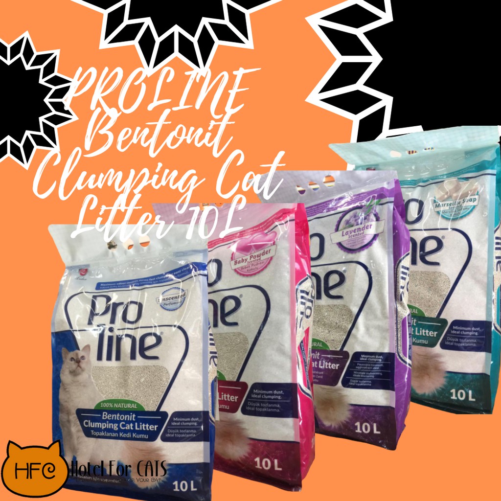 PROLINE Bentonit Clumping Cat Litter 10L Shopee Malaysia