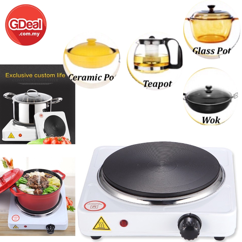 GDeal Portable 1000W Travel Electric Stove Cooker Hot Plate Cookware