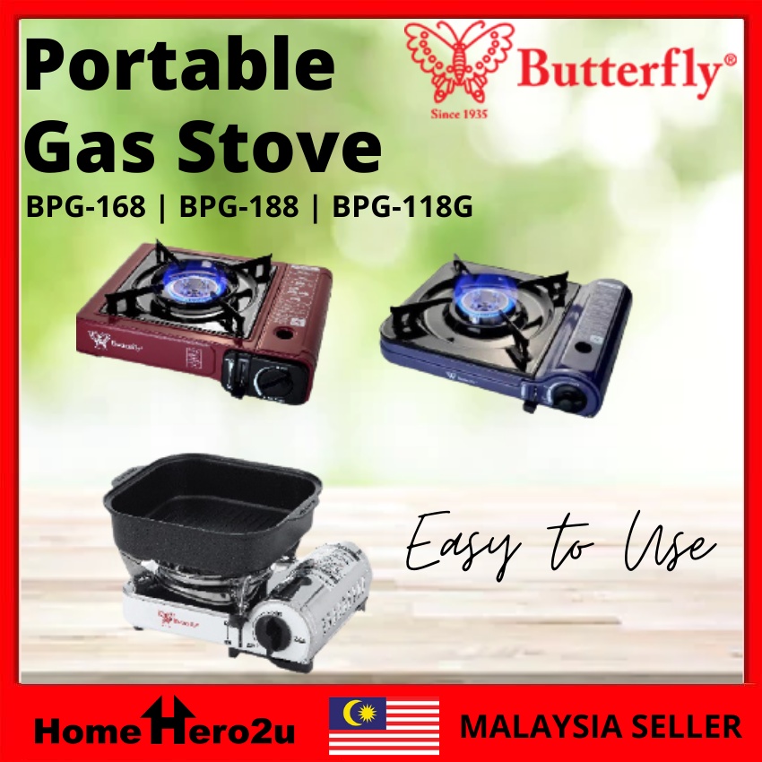 Butterfly Portable Single Gas Stove Cooker BPG188 BPG168 BPG118G