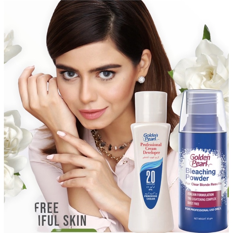 Golden Pearl Bleach Cream +Bleach Powder 💯 Best Result No.1 in Pakistan