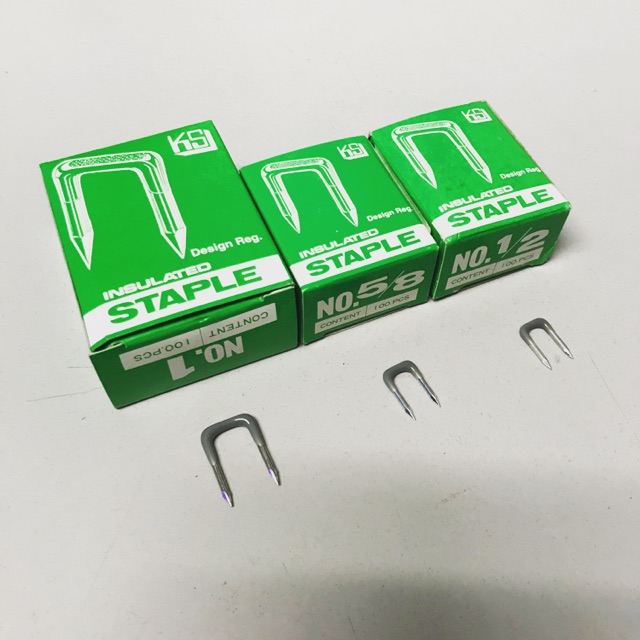 [100 ORIGINAL] KS INSULATED CABLE CLIP / STAPLE REFILL / STAPLE GUN