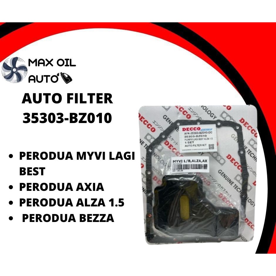 Auto Filter 35303BZ010 With Gasket Perodua Myvi Lagi Best 20142017