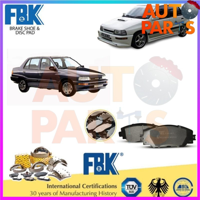 FBK (MALAYSIA) Brake Pads *FRONT* Proton Waja 1.6CC / Arena / Alza