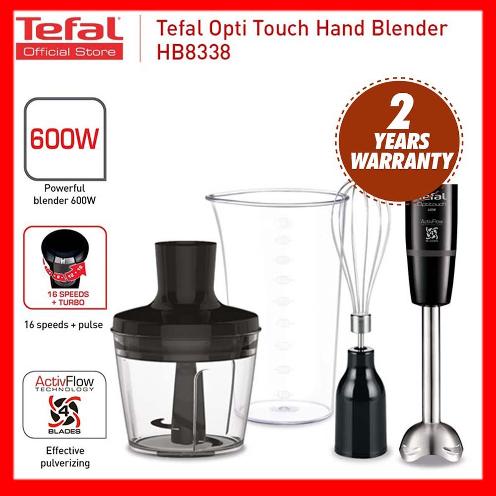 Juice blender TEFAL HAND BLENDER HB8338, 100ORIGINAL BRAND NEW SET