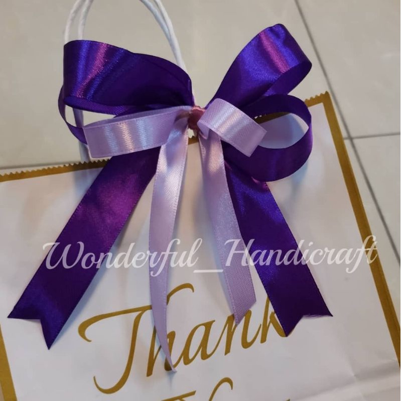 ReadyMade Ribbon Satin Colorful Ribbons hamper Ribbon Reben Hantaran