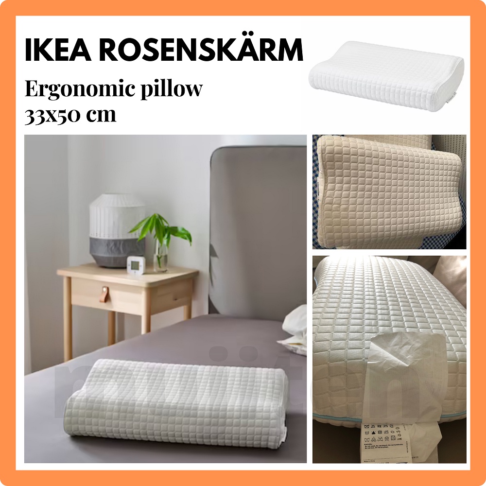 IKEA ROSENSKARM Ergonomic pillow, side/back sleeper, 33x50 cm (100