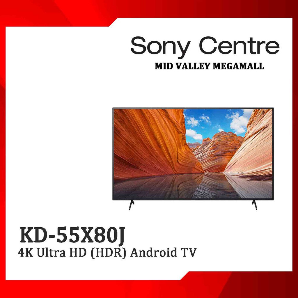 SONY KD55X80J BRAVIA 4K Ultra HD High Dynamic Range (HDR) Smart TV