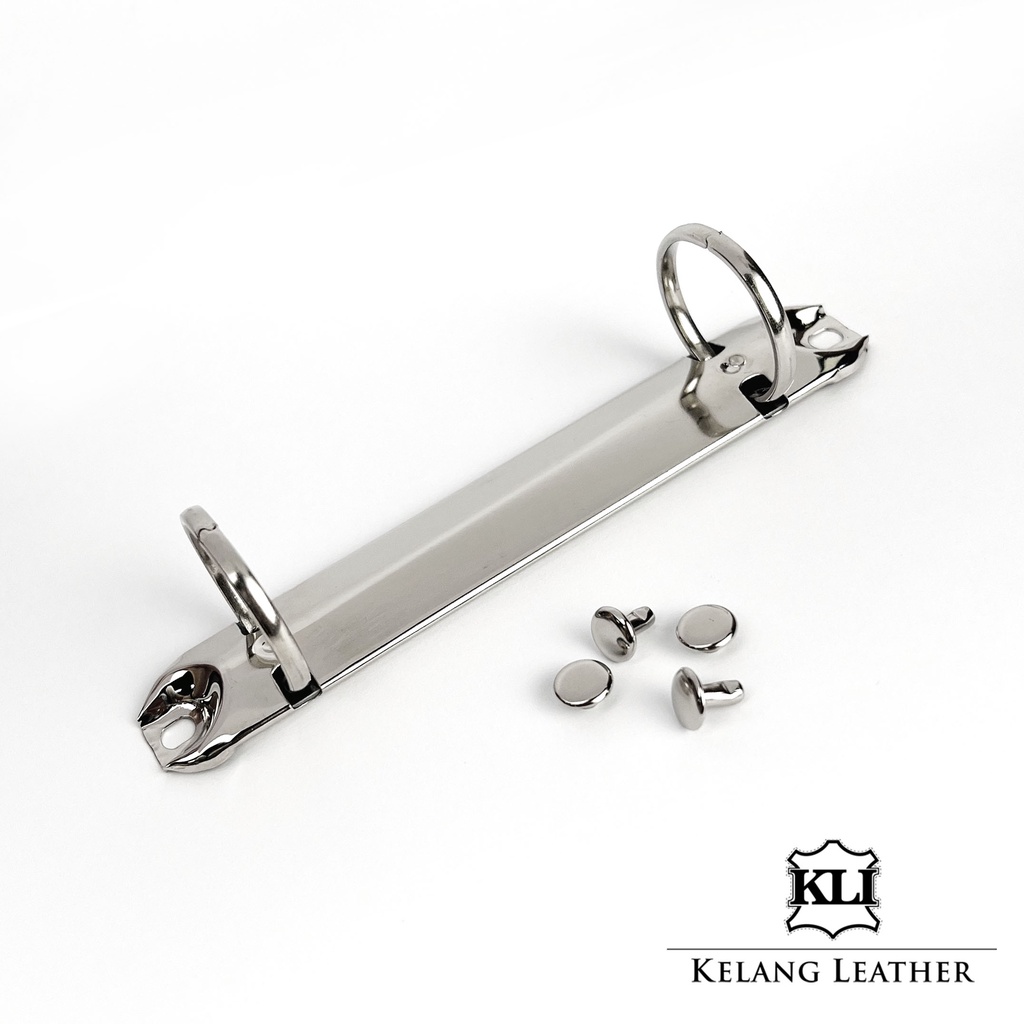 2pcs Steel ORing Binder 237 Clip for Ring File Folder DIY Leather