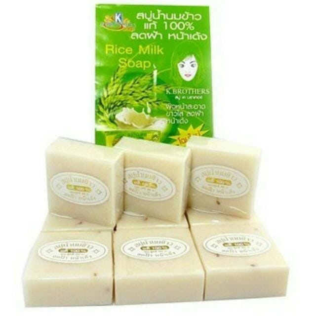 THAILAND RICE MILK SOAP SABUN SUSU BERAS THAILAND 12 PIECE / PACK 100
