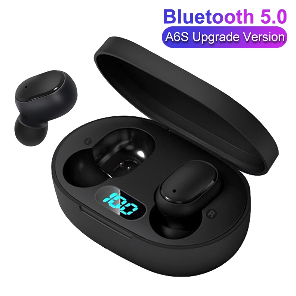E6S Digiatal Display Bluetooth Earphones Y30 Earbuds A6S Headphone With
