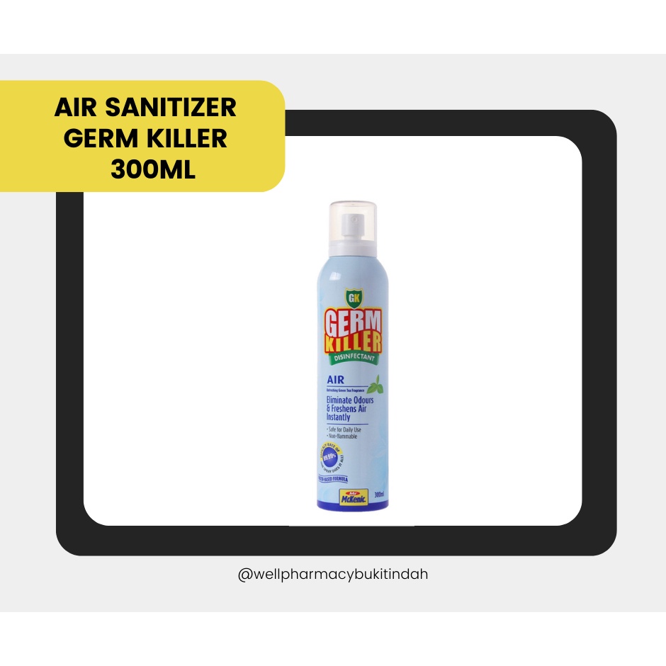 GERM KILLER AIR 300ML | ANTISEPTIC & DISINFECTANT | Shopee Malaysia