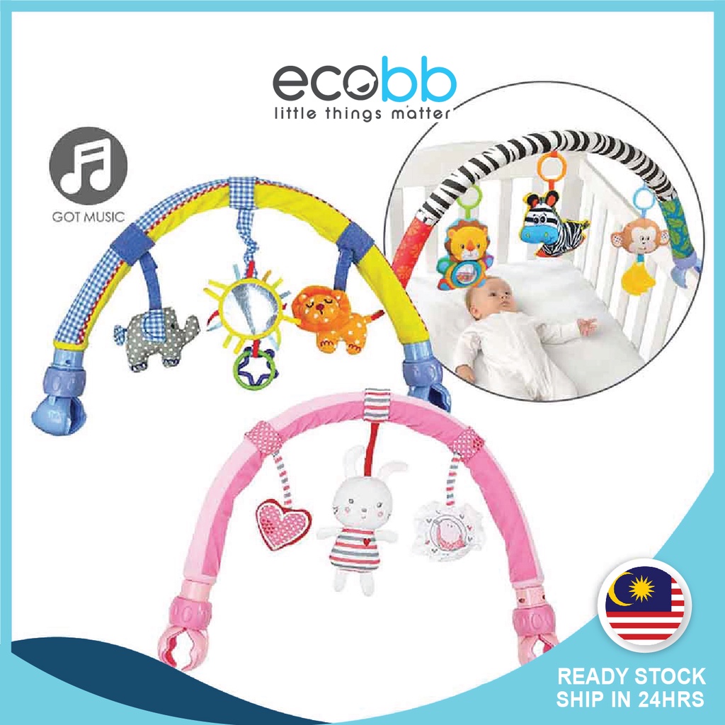 Baby Stroller Bed Crib Hanging Toys For Tots Cots Rattles Seat Cute